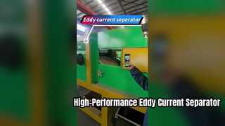 Separatore di corrente eddy per il riciclaggio dei metalli non ferrosi