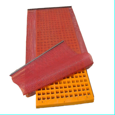 Tufflex Mining Screen with 3mm Square Holes Polyurethane-Coated Anti-Blinding for Quarry Screening