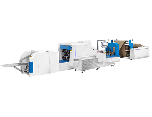 Customized Plc Kraft Paper Bag Making Machine Fully Automatic