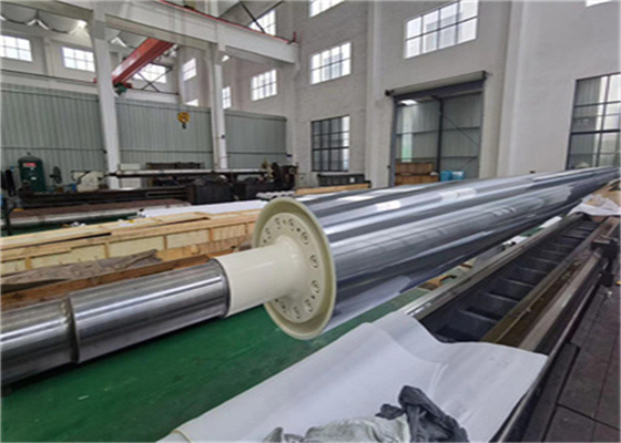 Q345B Flow System Long Life Time Cooling Roller For Bopp Bopet Film