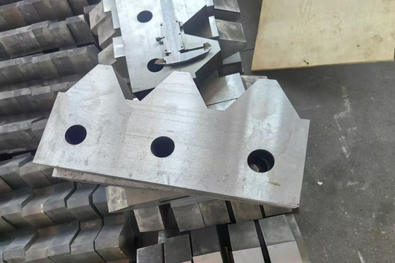 D2 Material Single Shaft Shredder Blade For Tyre Recycling