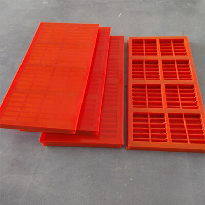 OEM Factory WS85 High Elastic Polyurethane Dewatering Screen Panel with Self-Cleaning Wave Surface and Steel Frame Integration