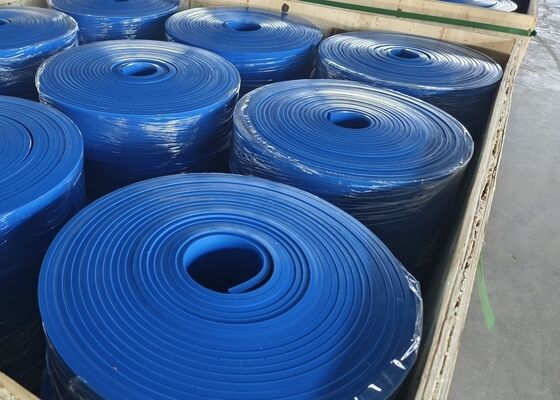 Polyurethane Conveyor Skirt Board Black PU Material Long Service Life Mining Conveyor