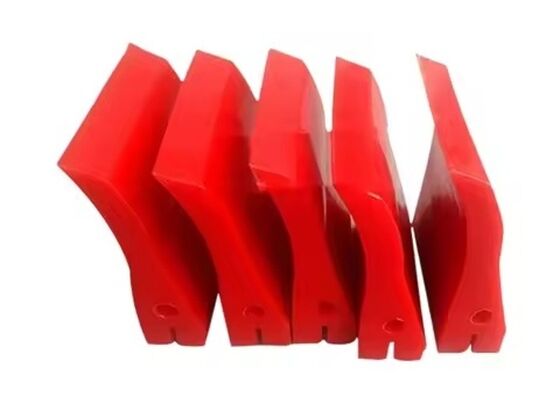 Conveyor Belt PU Scraper Yellow Blade High Strength Aggregate Conveyor System