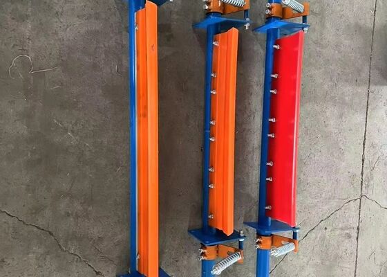 Conveyor Belt Polyurethane Cleaning System Adjustable Scraper Cement Conveyor Line