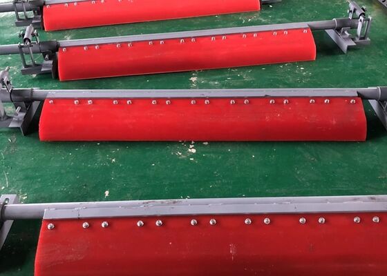 Polyurethane Conveyor Belt Cleaning Blade with Steel Support Mining Industrial Use
