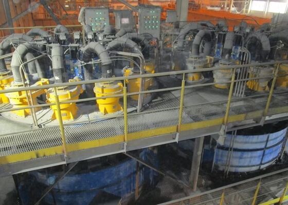 PU Hydrocyclone Separator For Mineral Processing 350mm Abrasion Resistant Mining Cyclone System