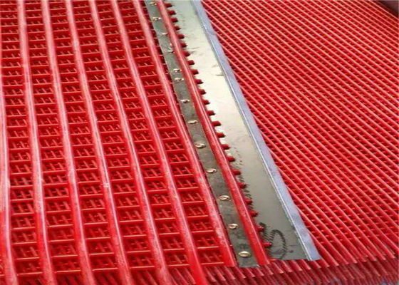 Easy to Install and Remove PU Screen Mesh with Steel Wire or S.S. Wire Inside and Square or Rectangular Hole Type