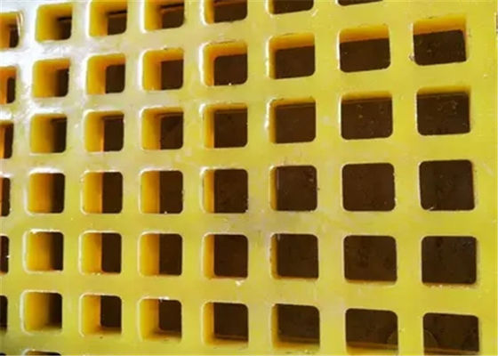 30mm - 60mm Thickness Polyurethane Screen Mesh with Square, Rectangular, Round Aperture and Mosaic, Bolts, Press Bar, Hook Connection for Mining