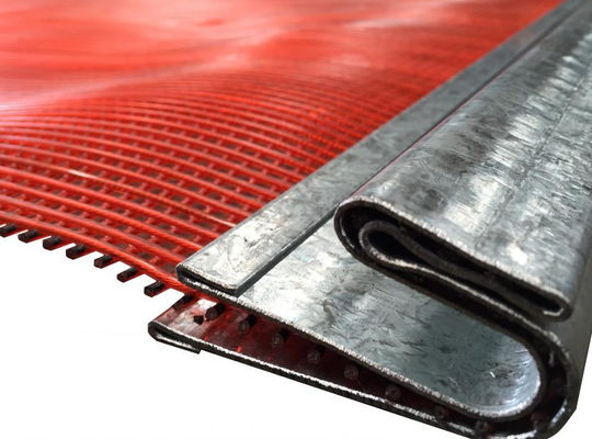 Steel Wire Rope Core Polyurethane Screen with Self Cleaning Feature for Mine and Quarry Applications