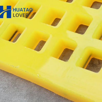 40mm Thickness Square Aperture Polyurethane Screen Mat with Embedded Steel Frame for Mining