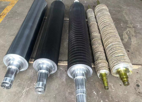 Rullo ondulato in carburo di tungsteno per linea di cartone ondulato
