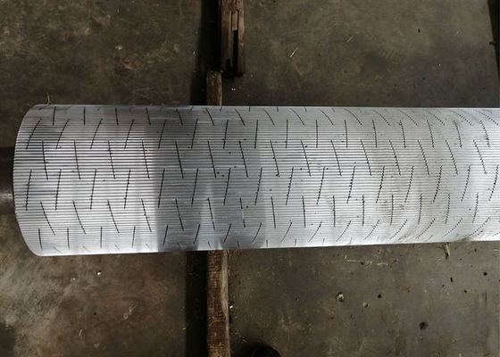 Rullo ondulato rivestito in carburo di tungsteno per macchina ondulata in cartone