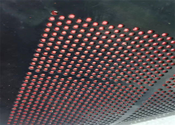 5 mm di apertura dimensione buco rotondo gomma auto-pulizia schermo con installazione di un gancio e lunghezza personalizzabile per il beneficio