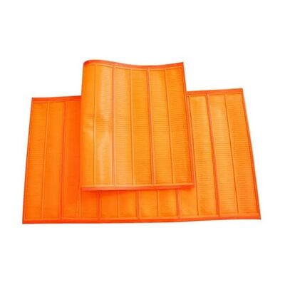 Pannello di vaglio fine in PU ad alta frequenza con apertura da 0,1 mm e area aperta del 35% per macchine vibranti 1040x700mm