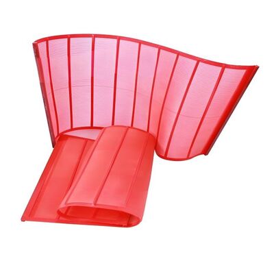Pannello schermo in PU da 5 mm di spessore con rete da 8,0 mm e design a sgancio rapido per vagliatura ghiaia