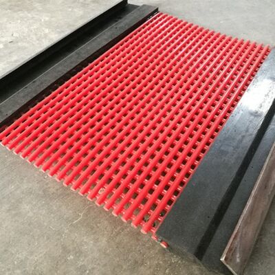 Schermo Tufflex personalizzato con durata di vita del 200% e filo di acciaio rivestito in PU per applicazioni minerarie
