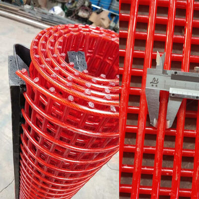 Schermo Tufflex in filo d'acciaio di grado industriale da 2,5 mm rivestito con PU in dimensioni di 1x6 mm