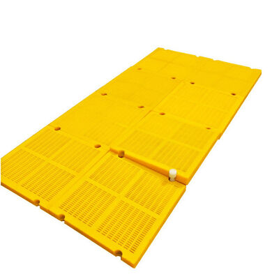 Pannello per vaglio di disidratazione in PU ad alta resistenza all'usura, spessore 45 mm, con fessura da 1,0 mm per l'estrazione del carbone