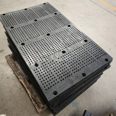 40x8 mm pannello di schermo in gomma resistente all'usura con telaio in acciaio per schermi vibranti industriali