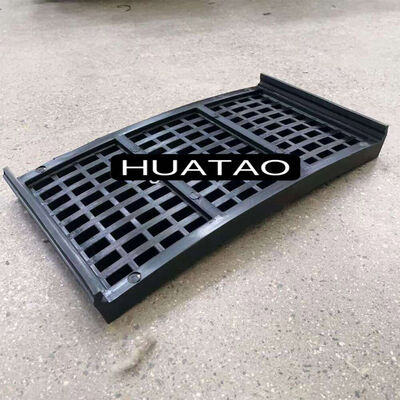 Pannello per vaglio in gomma ad alta resistenza all'usura 50*10mm con design modulare e fori regolabili da 10-50mm per la lavorazione dei minerali