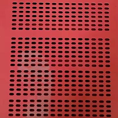 Pannello schermo in gomma anti-intasamento da 1 metro con fori rotondi da 4 mm e durata 5 volte superiore per una facile installazione a gancio