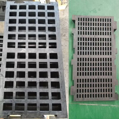 Pannello vagliante in gomma anti-intasamento HUATAO 30mm di spessore 305×305mm, durezza Shore 40-60 per disidratazione del carbone