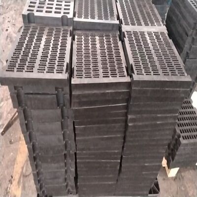 120 mm di apertura 70 mm di spessore di acciaio rinforzato pannello di gomma schermo per screening grossolano