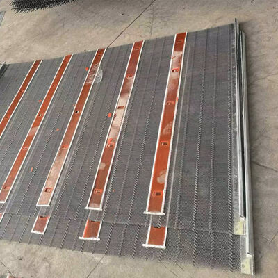 Crimped tessuto Poly Ripple Self-cleaning Screen Mesh per setacci minieri neri in schermo vibrante