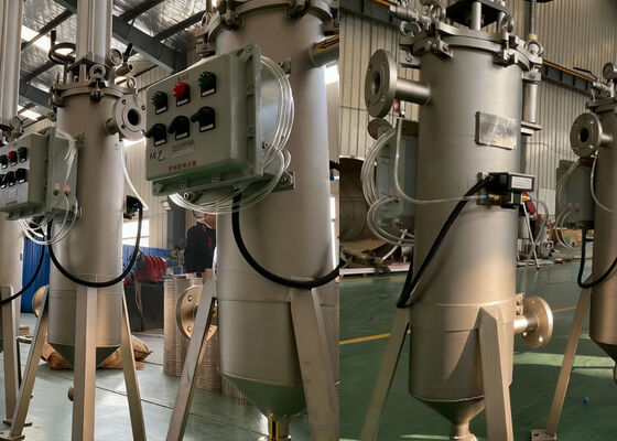 Filtro raschiatore autopulente automatico industriale per il settore petrolchimico
