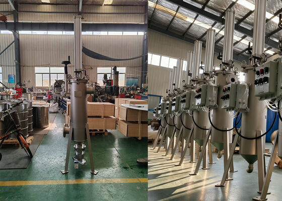 Filtro autopulente raschiante pneumatico completamente automatizzato
