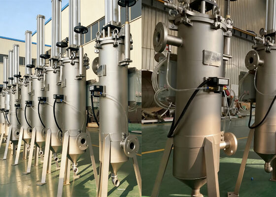Filtro autopulente automatico in acciaio inox per prodotti viscosi