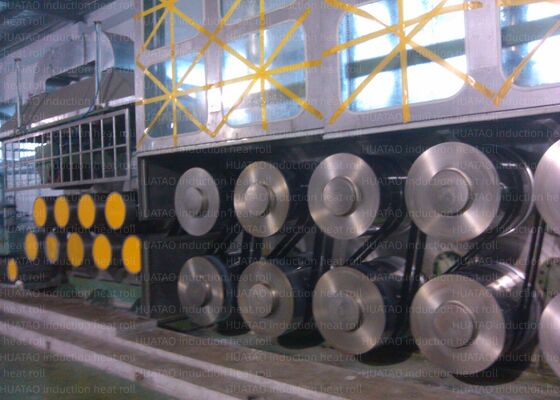 Rullo Godet con riscaldamento a induzione Max 5000m Minmax 500m/Min Velocità lineare Max 420℃