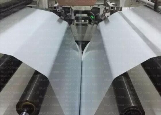 Velocità lineare massima 150 m Min. Rullo riscaldante a induzione con cromatura dura Pressione lineare da 200 a 300 psi