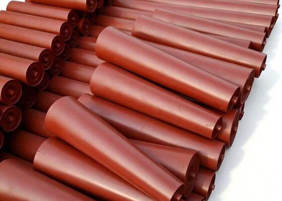 Componente di ricambio del trasportatore aggregato a lunga durata in materiale HDPE con rullo del nastro trasportatore