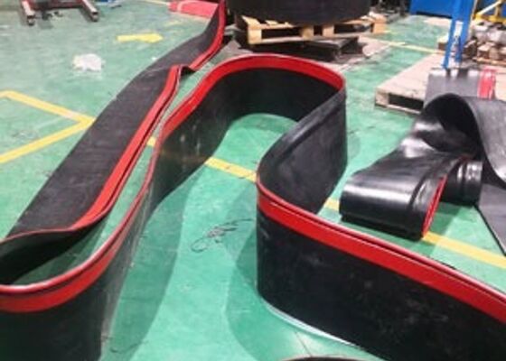 Convogliere a nastro di uretano con rotolo a spalla di 15 metri di lunghezza