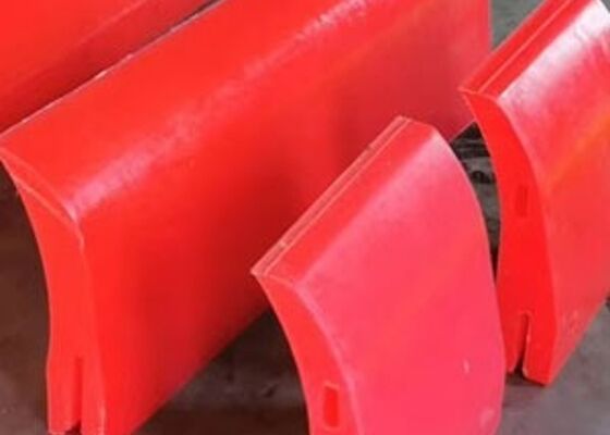 Convogliatore di poliuretano Pulizzatore Lame Nero Colore Convogliatore di materiale sfuso ad alta efficienza