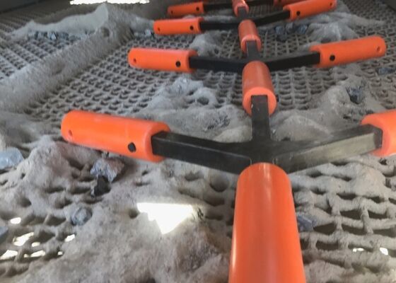 Aste di disostruzione dello schermo Flip Flow con resistenza all'usura superiore