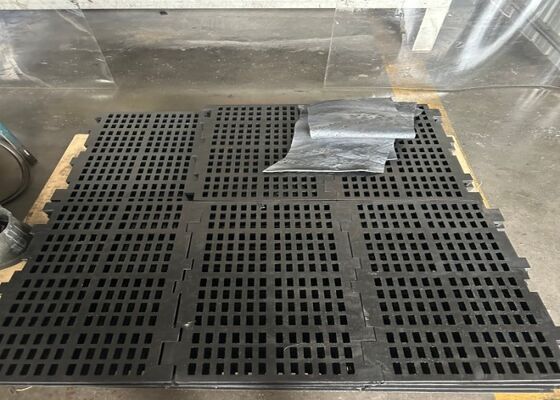 Pannello di schermo di gomma modulare sostitutivo per lo screening delle cave