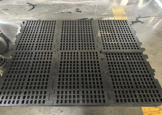 Superficie dello schermo in gomma per la separazione efficiente dei materiali