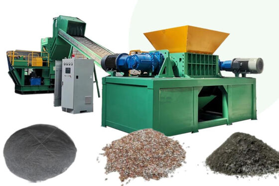 Trituratore industriale a doppio albero da 60 kW per il riciclaggio di fusti in plastica