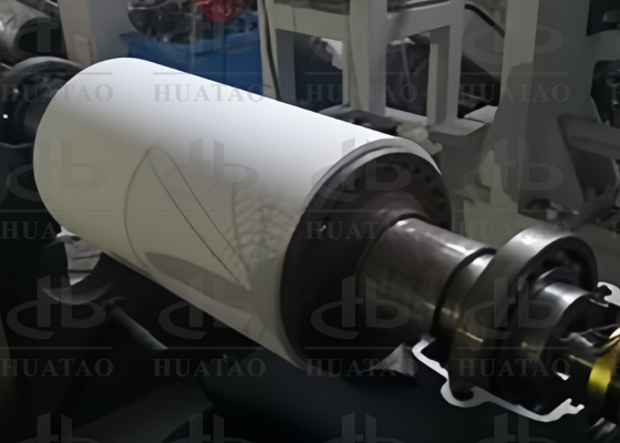 Rullo riscaldante a induzione realizzato con lavorazione ultra precisa per la fusione di carta speciale e pellicole ottiche