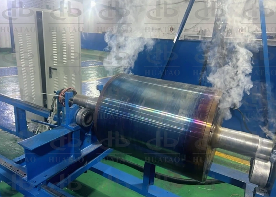 Rullo riscaldante a induzione con bloccaggio termico a isolamento spesso per prodotti non tessuti e calandratura in PTFE