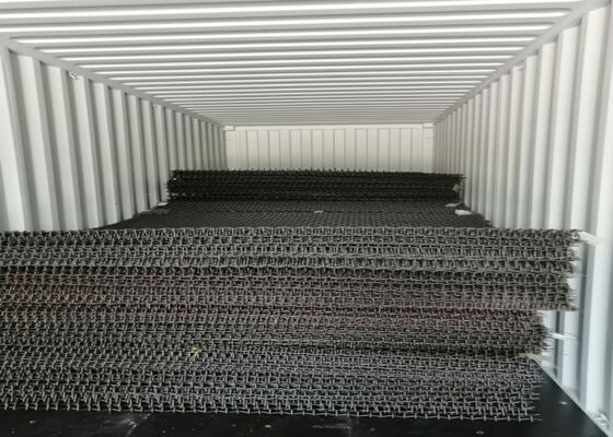 Griglia di acciaio manganese resistente all'abrasione ad alta trazione per applicazioni di screening minerale