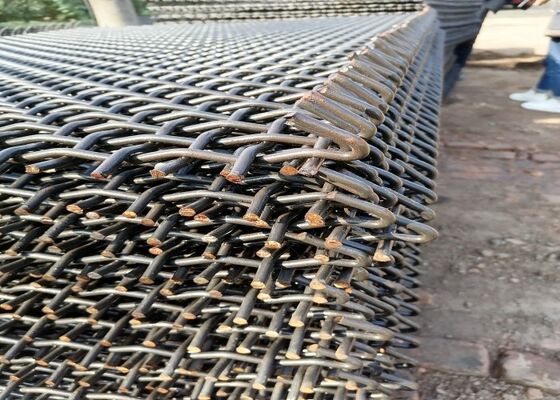 Rete di vagliatura da cava in acciaio al manganese ad alta resistenza per la separazione di sabbia, ghiaia e aggregati
