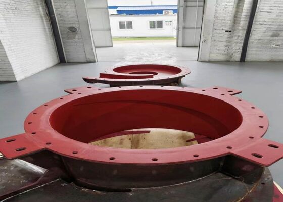Rivestimento resistente all'usura in gomma naturale avvitato con durezza 80 Shore A e lavorazione in fase liquida per la protezione dall'usura mineraria