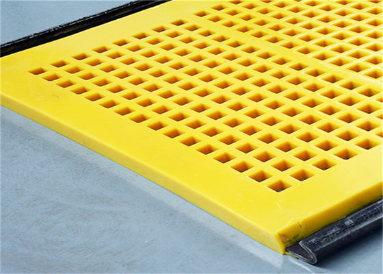 5 mm - 50 mm Aperture Polyurethane Screen Panel con telaio in acciaio incorporato per l'estrazione mineraria