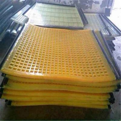 Materassi per schermo a tensione in poliuretano resistenti all'usura con aperture auto-pulite e dimensioni personalizzabili per lo screening delle pietre
