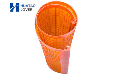 Lo schermo ad alta frequenza arancio del poliuretano riveste la vibrazione di pannelli Mesh For Iron Sand