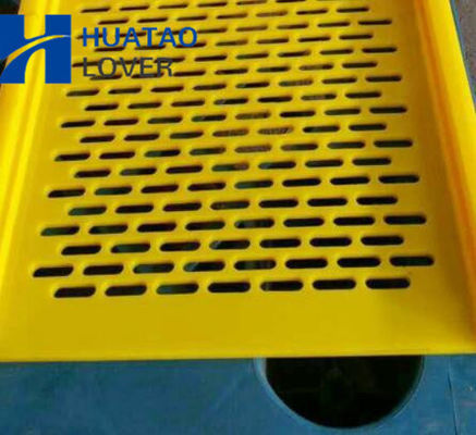 Apertura dello schermo 3x10mm del poliuretano delle stuoie di Flip-flop per il lavaggio del carbone